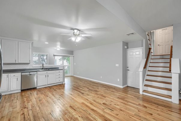 Interior, Kitchen, Wood Texture Flooring