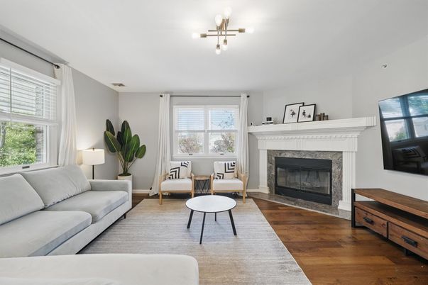 Fireplace, Interior, Living room, Wood Texture Flooring