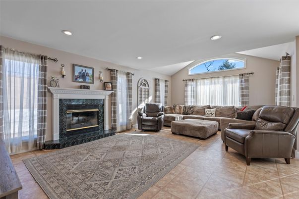 Fireplace, Interior, Living room, Recessed Lighting