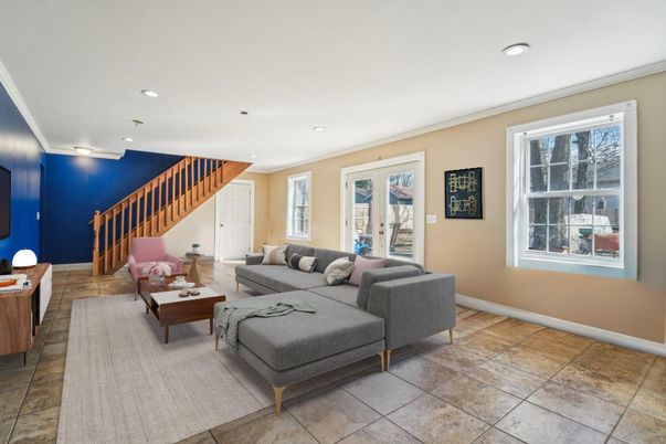 Interior, Living room, Recessed Lighting