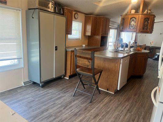 Interior, Kitchen, Wood Texture Flooring