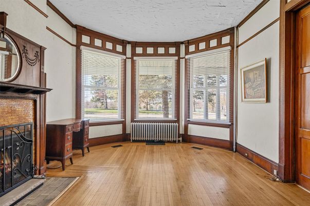 Fireplace, Interior, Wood Texture Flooring