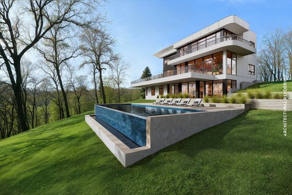 Backyard, Exterior, Facade, Modern