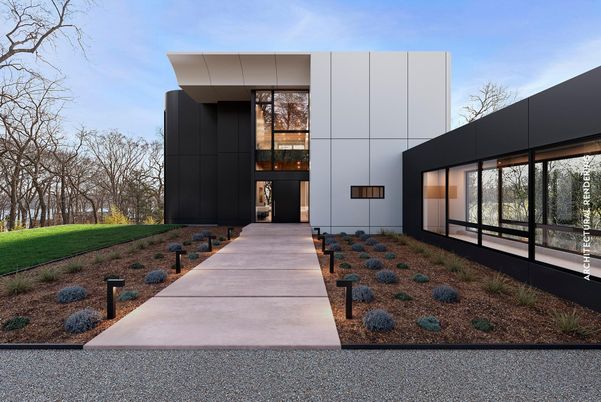 Backyard, Exterior, Facade, Modern