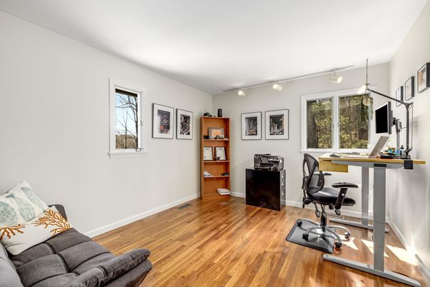 Home Office, Interior, Wood Texture Flooring