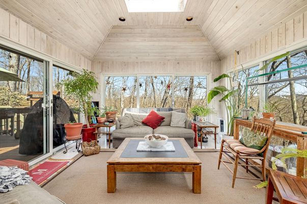Interior, Living room, Sun Room, Wooden Ceilings