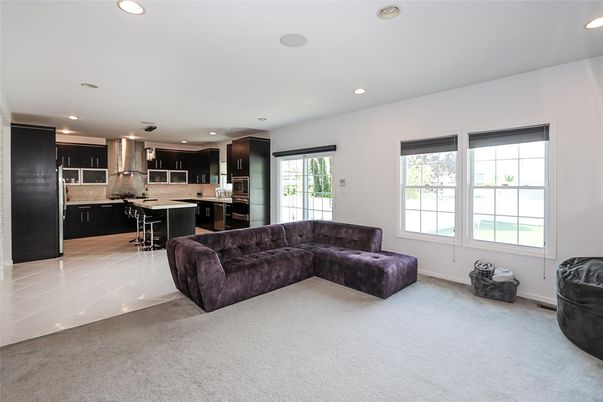 Interior, Kitchen, Living room, Recessed Lighting, Stainless Steel Appliances