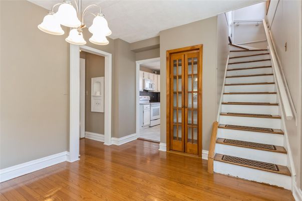 Interior, Kitchen, Pendant Lights, Wood Texture Flooring