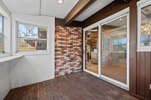 Interior, Recessed Lighting, Stone Walls, Wood Texture Flooring