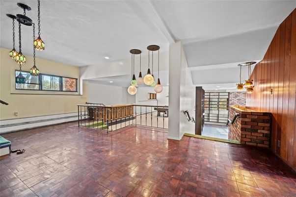 Interior, Pendant Lights, Recessed Lighting, Wooden Walls