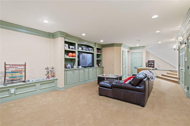 Interior, Living room, Recessed Lighting