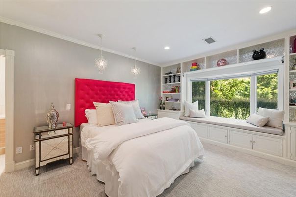 Bedroom, Interior, Pendant Lights, Recessed Lighting