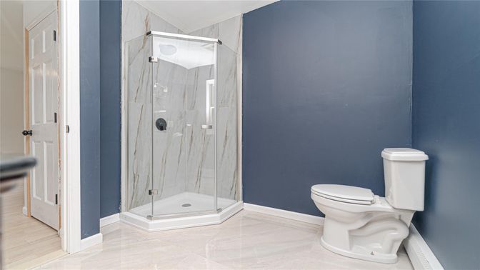 Bathroom, Glass Shower, Interior
