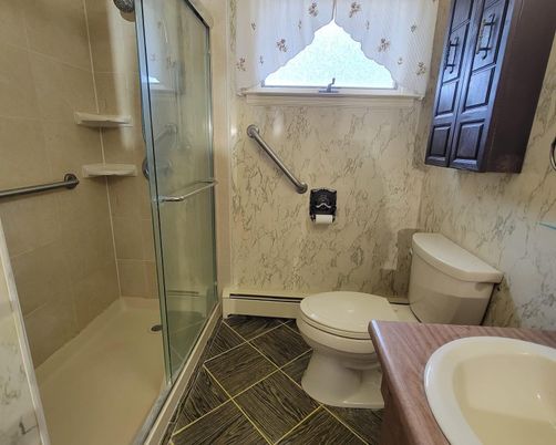 Bathroom, Glass Shower, Interior