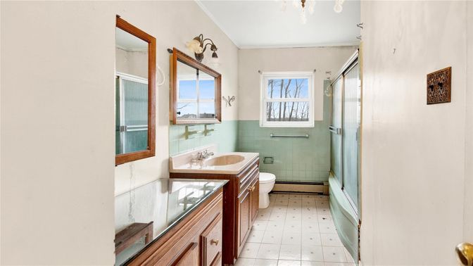 Bathroom, Glass Shower, Interior