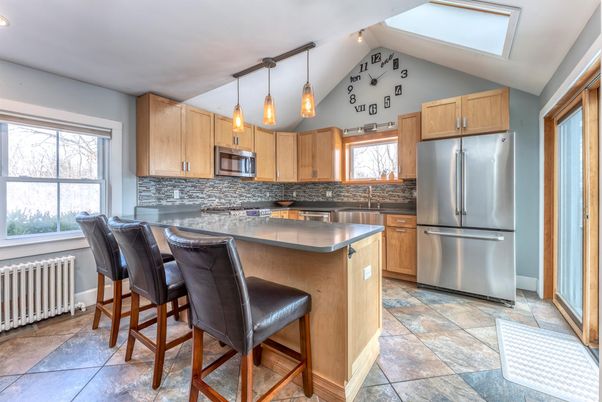 Interior, Kitchen, Pendant Lights, Stainless Steel Appliances