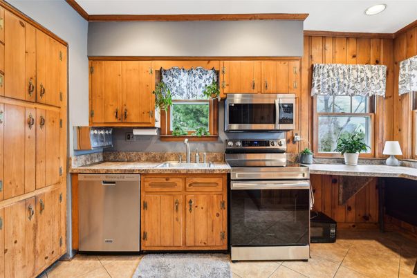 Interior, Kitchen, Recessed Lighting, Stainless Steel Appliances