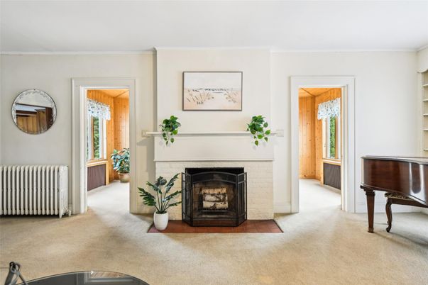 Fireplace, Interior, Piano