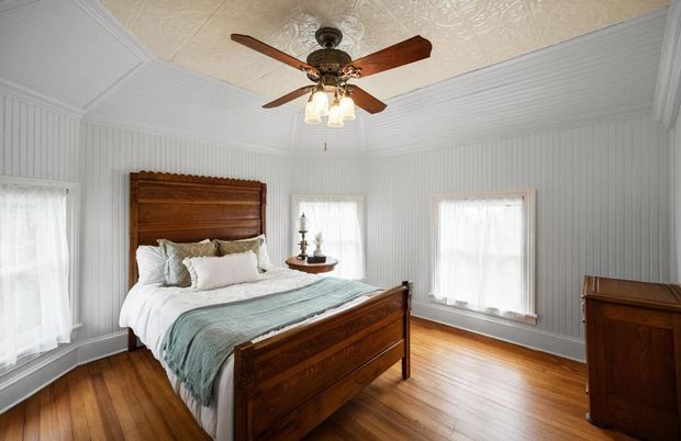 Bedroom, Interior, Wood Texture Flooring