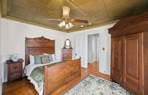 Bedroom, Interior, Wood Texture Flooring