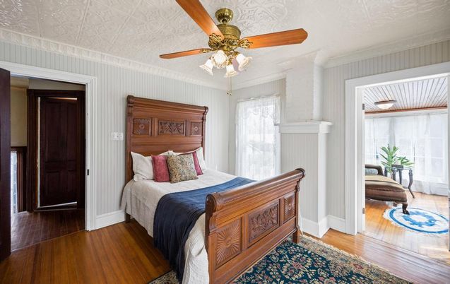 Bedroom, Interior, Wood Texture Flooring