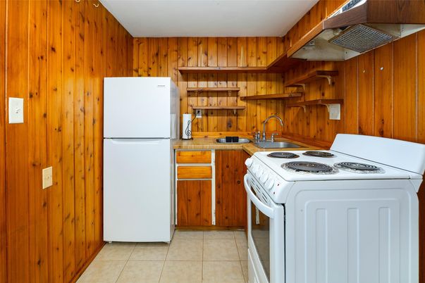 Interior, Kitchen, Wooden Walls