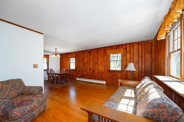 Chandelier, Dining room, Interior, Wood Texture Flooring, Wooden Walls