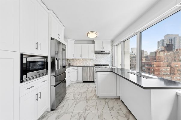 Interior, Kitchen, Marble, Stainless Steel Appliances