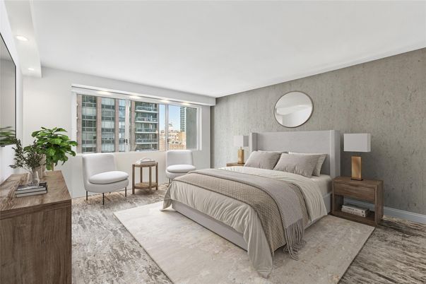 Bedroom, Interior, Recessed Lighting