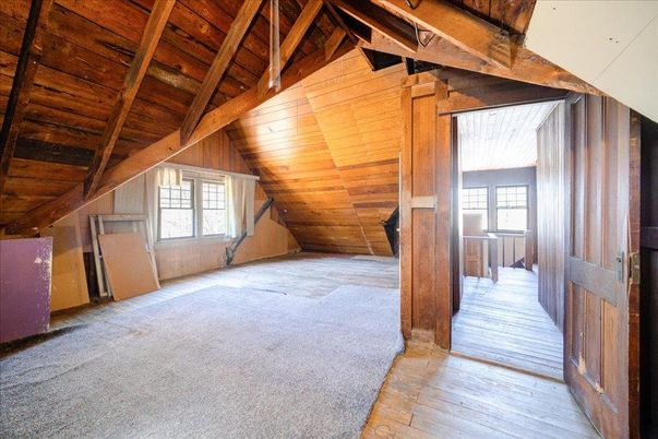 Empty room, Interior, Wooden Beams, Wooden Ceilings, Wood Texture Flooring, Wooden Walls