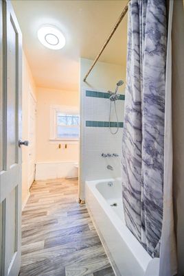 Bathroom, Interior, Wood Texture Flooring