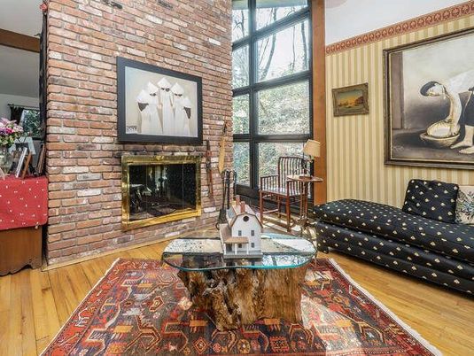 Fireplace, Interior, Stone Walls, Wood Texture Flooring