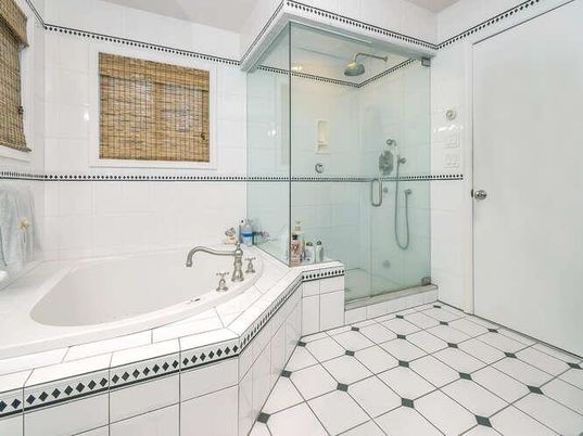 Bathroom, Glass Shower, Interior, Tile Countertops