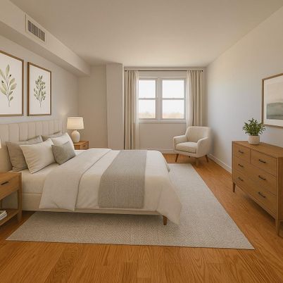 Bedroom, Interior, Wood Texture Flooring