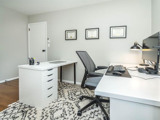 Home Office, Interior, Wood Texture Flooring