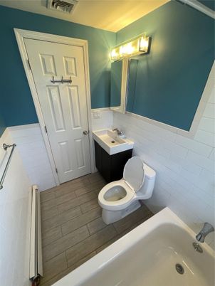 Bathroom, Interior, Wood Texture Flooring