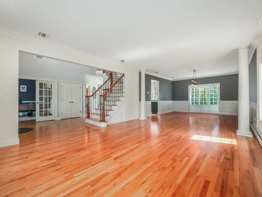 Empty room, Interior, Wood Texture Flooring