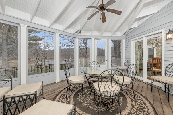 Dining room, Interior, Sun Room, Wood Texture Flooring