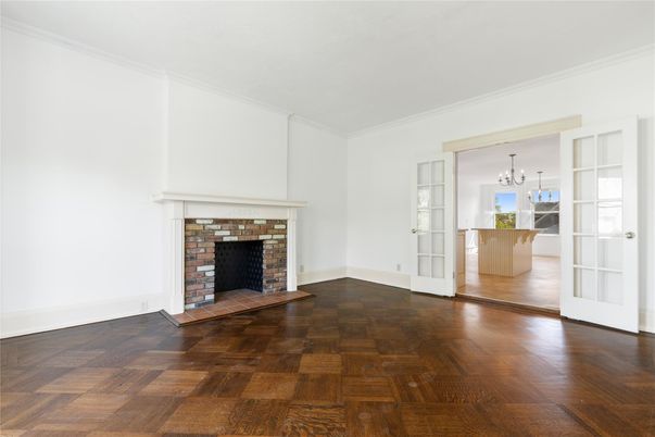 Empty room, Fireplace, Interior, Wood Texture Flooring
