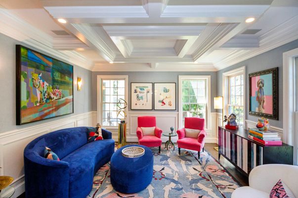 Interior, Living room, Recessed Lighting