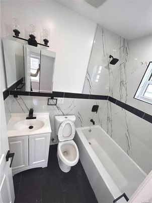 Bathroom, Dual Sink Vanities, Interior, Marble Walls