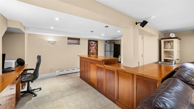 Home Office, Interior, Recessed Lighting
