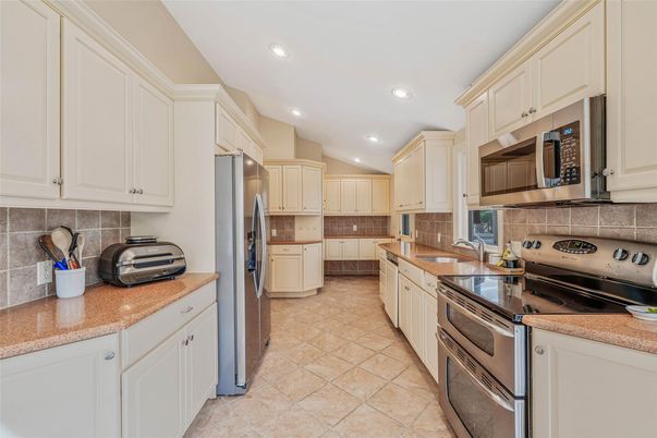 Interior, Kitchen, Recessed Lighting, Stainless Steel Appliances
