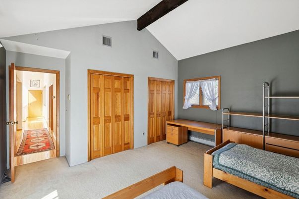 Bedroom, Interior, Wooden Beams