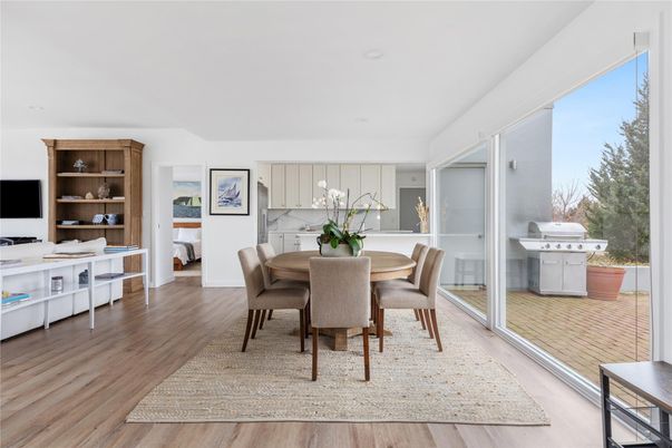 Dining room, Interior, Wood Texture Flooring