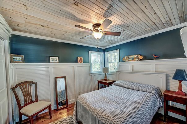 Bedroom, Interior, Wooden Ceilings, Wood Texture Flooring