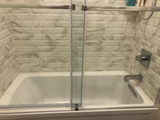 Bathroom, Glass Shower, Interior, Marble Walls