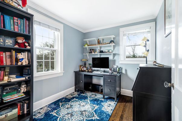 Home Office, Interior, Wood Texture Flooring