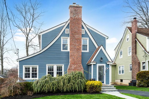 Exterior, Facade, Brick Facade, Tudor Revival