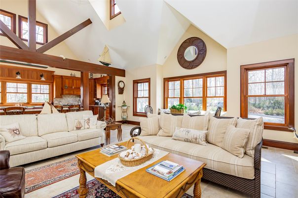 Dining room, Interior, Kitchen, Living room, Wooden Beams